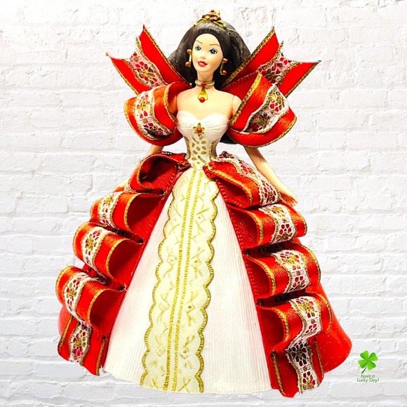 Barbie Hallmark Keepsake 1997 Christmas Ornament Red Holiday #5 Collectors Gift - Picture 2 of 16